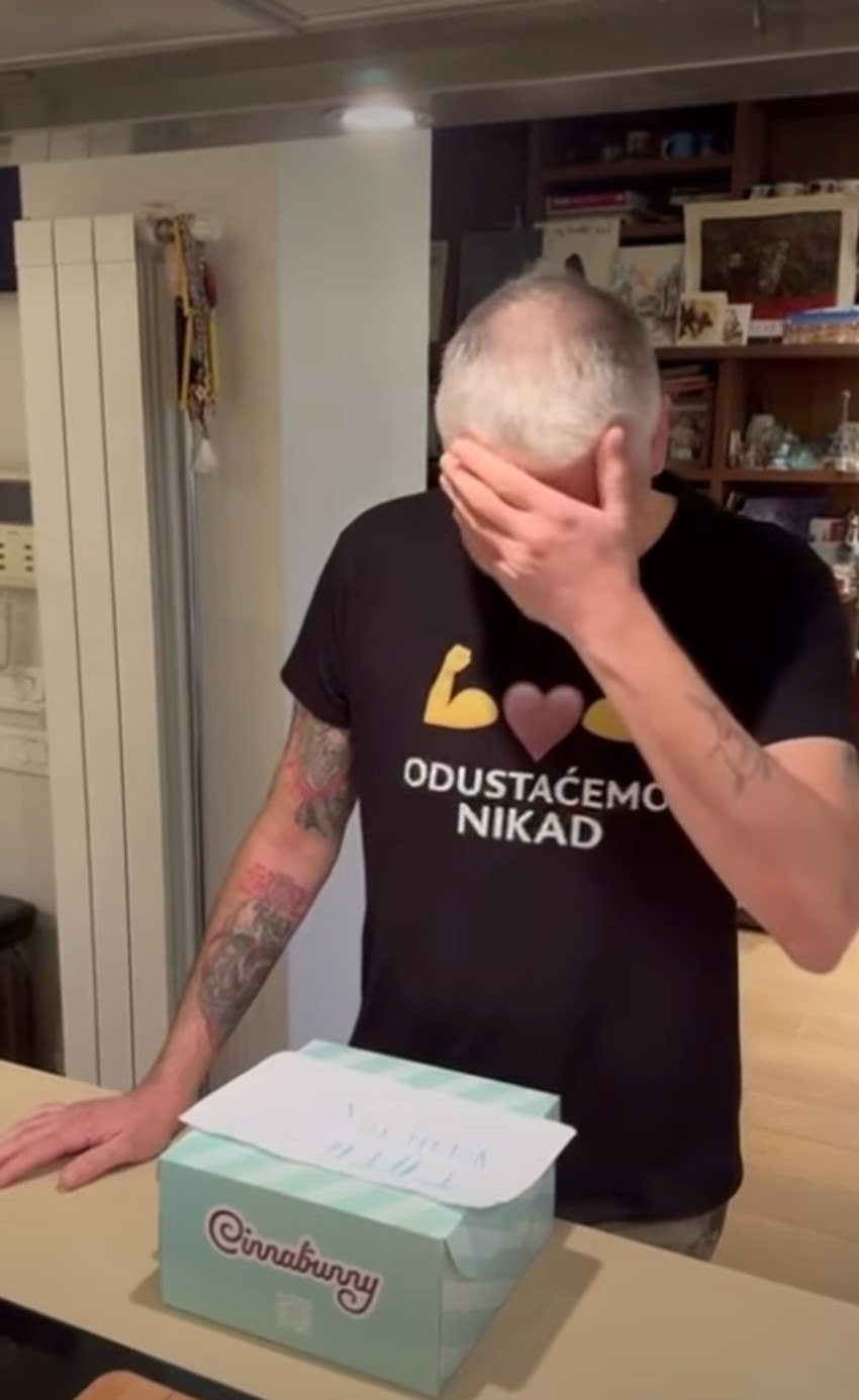 Čeda Jovanović dobio poklon od ćerke Zore Fejt