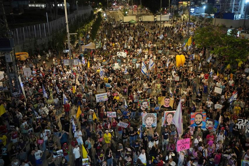 Protest u Tel Avivu za povratak talaca i okončanje rata u Gazi 5. jula