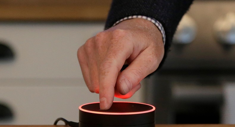 The Amazon Echo Dot.