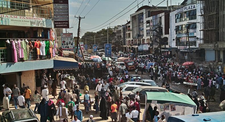 A view of a street in Nairobi's Eastleigh area.