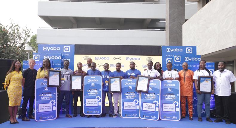 Winners of MTN Ayoba MoMo Accelerator