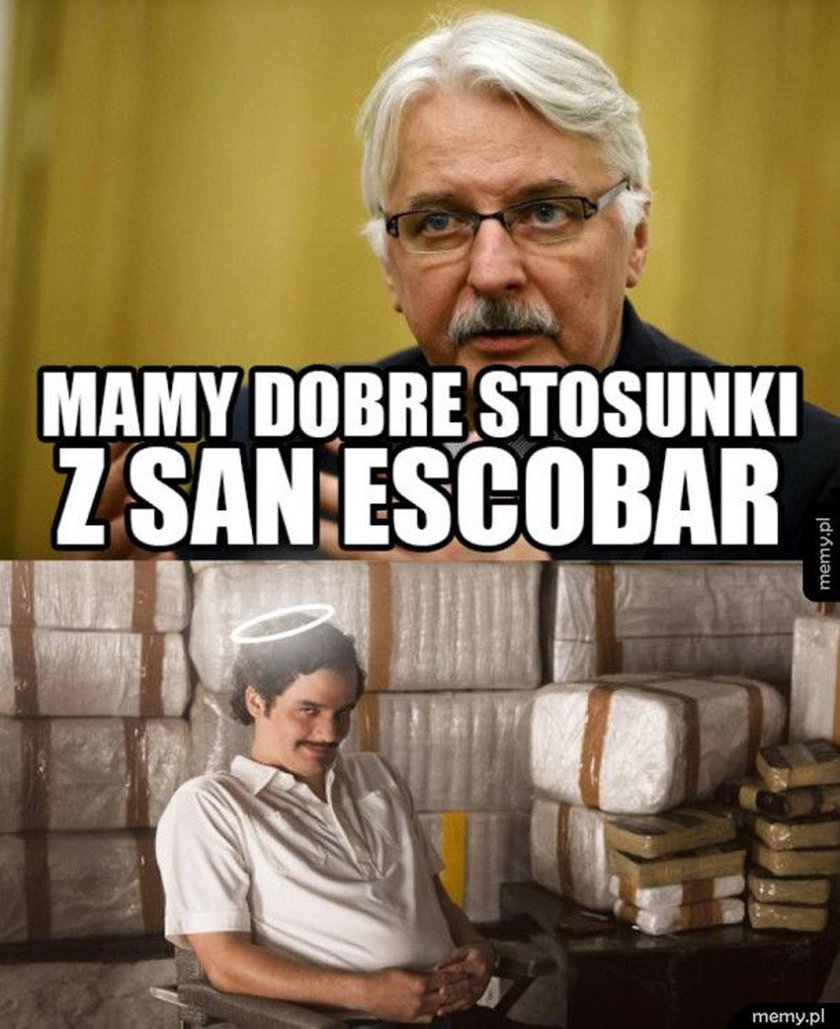 Waszczykowski i "San Escobar". Internauci kpią. MEMY