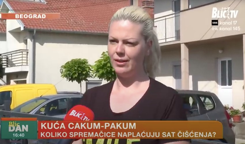 Marina Pavlović, profesionalna čistačica