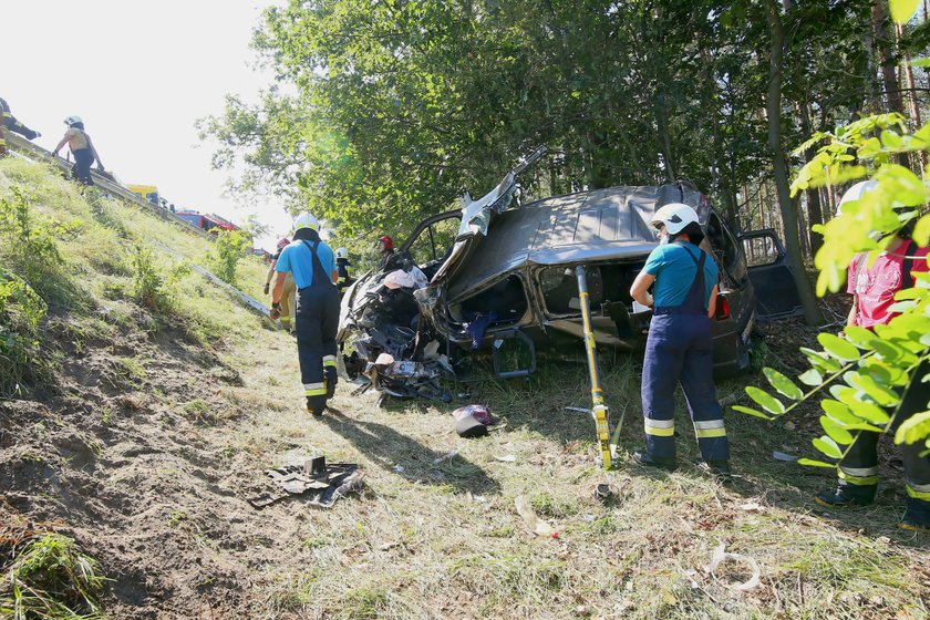 Koszmarny wypadek w Wielkopolsce. Nie żyją dwie osoby, siedem jest rannych