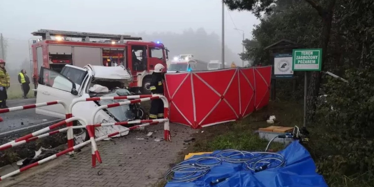 Tragedia w Ostrzeszowie. Zginął strażak