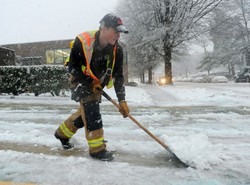 "Podejrzany chciał wyładować złość na nieodśnieżone chodniki"