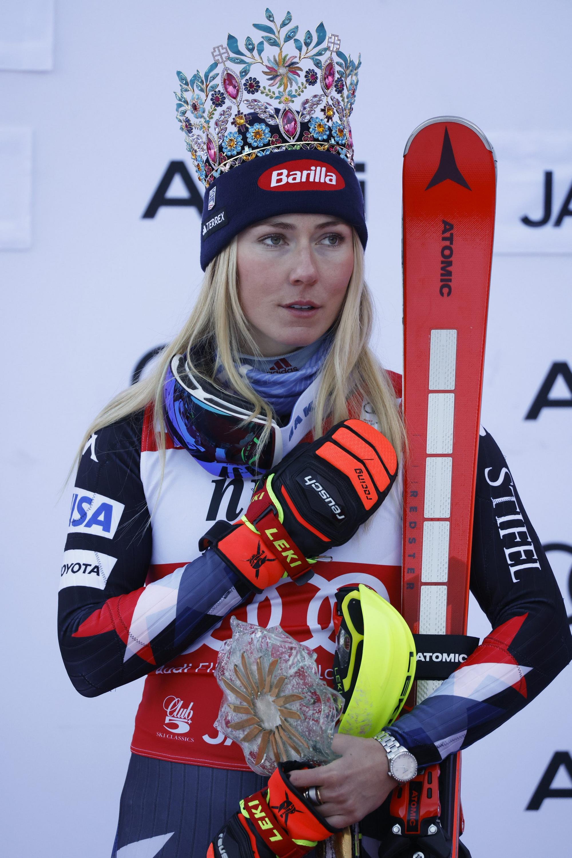 Americká lyžiarka Mikaela Shiffrinová v Jasnej.