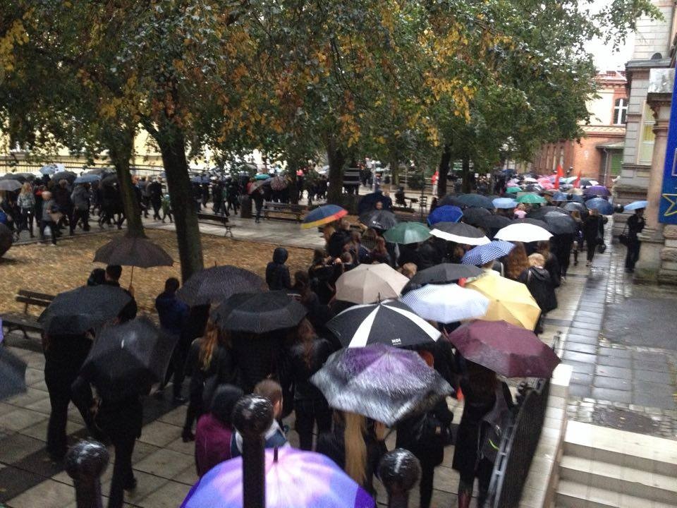 Ogromne tłumy na demonstracji w Zielonej Górze