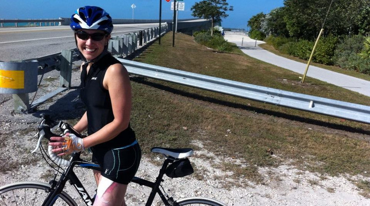 Colleen Kelly Alexander
amint felerősödött, újra sportolni kezdett: fut, úszik és kerékpározik /Fotó: Facebook