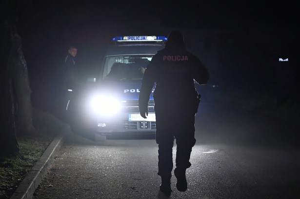 Policja na terenie miejscowości Przewodów w woj. lubelskim