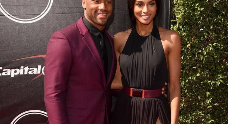 Ciara and Russell Wilson on the ESPY Red Carpet