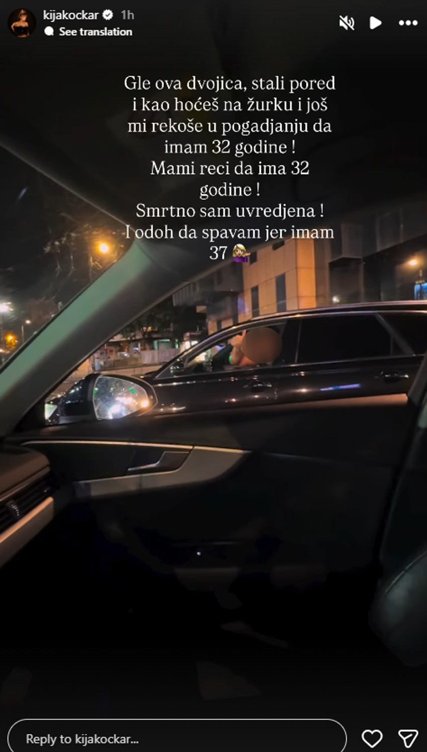 Kija Kockar odbrusila muškarcima na ulici: "Reci mami da ima toliko godina"