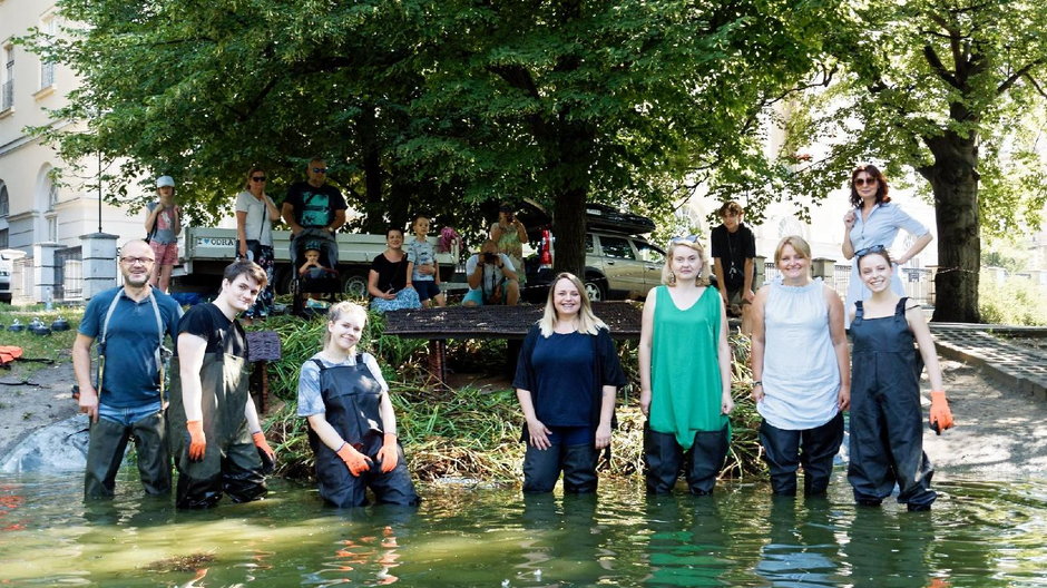 Pływające ogrody dla kaczek w Poznaniu