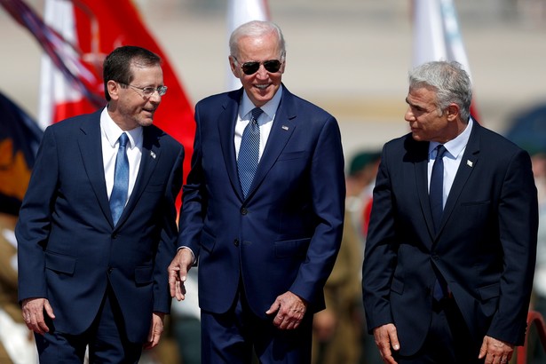 Joe Biden, Icchak Herzog i Jair Lapid