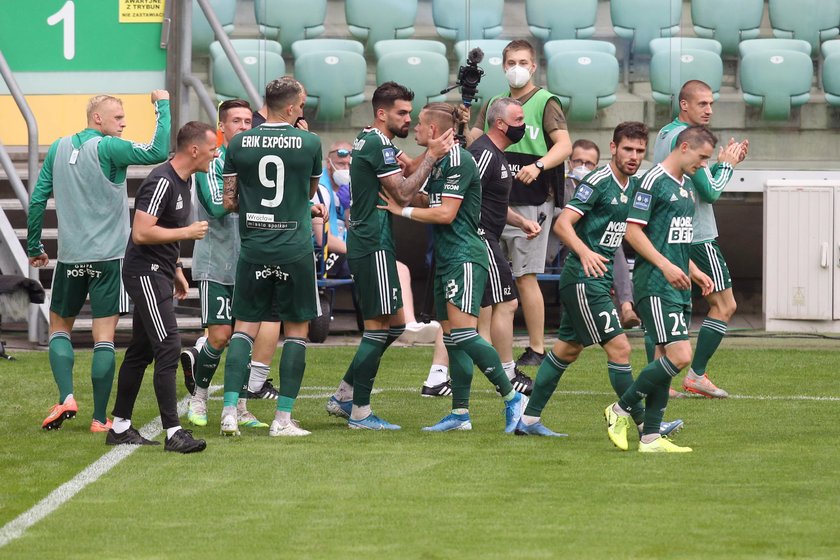 Pilka nozna. PKO Ekstraklasa. Slask Wroclaw - Cracovia Krakow. 25.06.2020