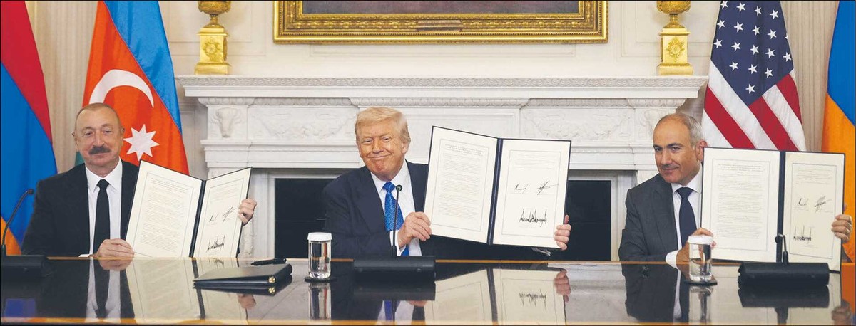 Przywódcy Azerbejdżanu, USA i Armenii w Białym Domu