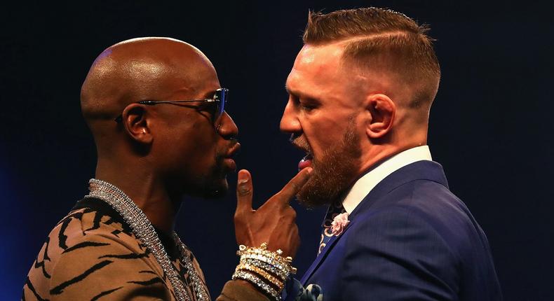 Conor McGregor and Floyd Mayweather.