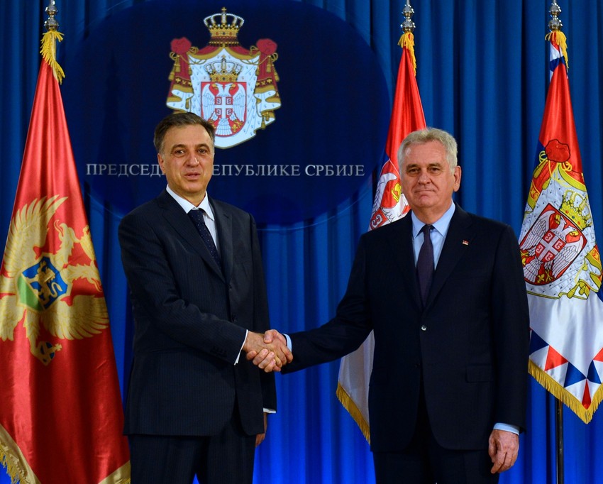 Predsednici Crne Gore i Srbije Filip Vujanović i Tomislav Nikolić