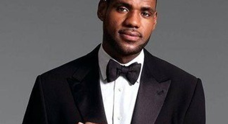 Lebron James looking dapper in monochrome