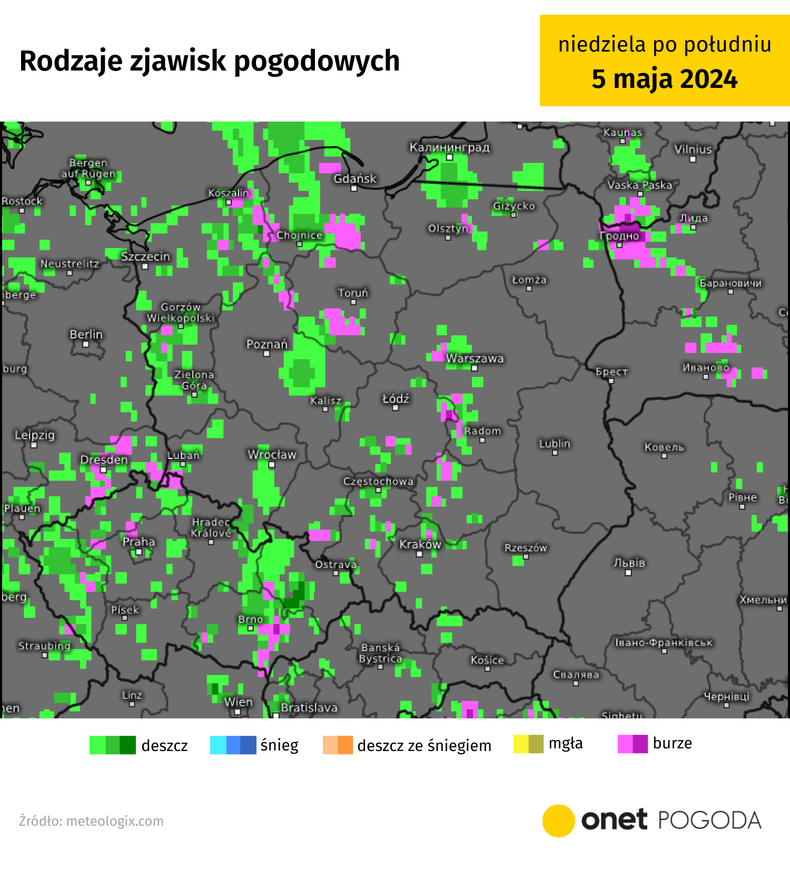 W kolejnych dniach burz będzie jeszcze więcej