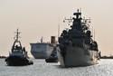 Niemiecka fregata FGS Mecklenburg-Vorpommern (P) w porcie w Gdyni