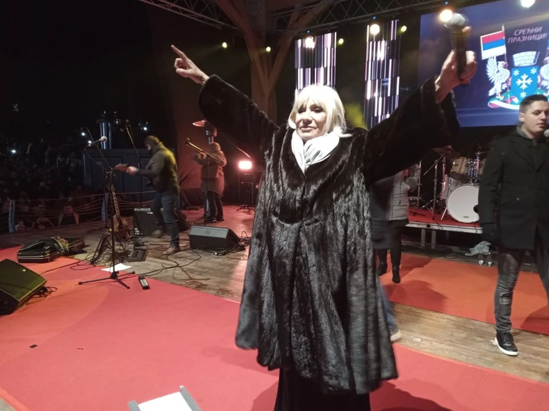 Vesna Zmijanac, doček na Zlatiboru