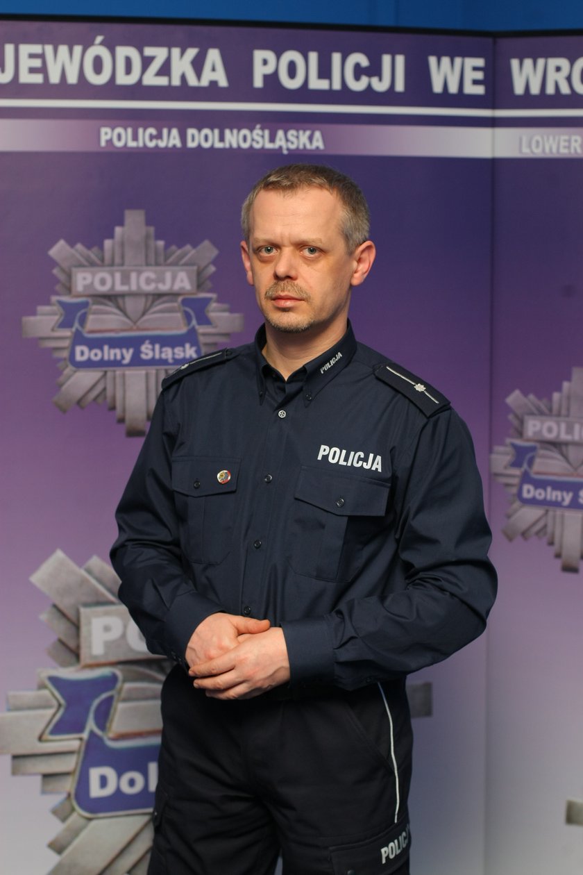 Paweł Petrykowski (45 l.), rzecznik dolnośląskiej policji