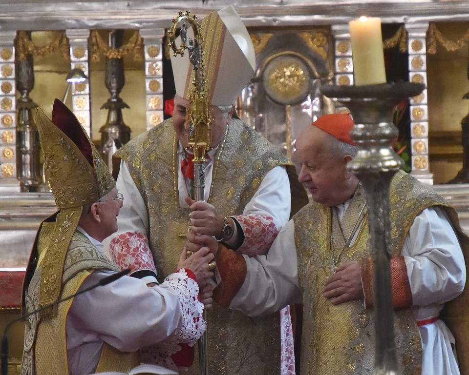 KRAKÓW ABP JĘDRASZEWSKI INGRES ( Marek Jędraszewski, Salvatore Pennacchio, Stanisław Dziwisz)