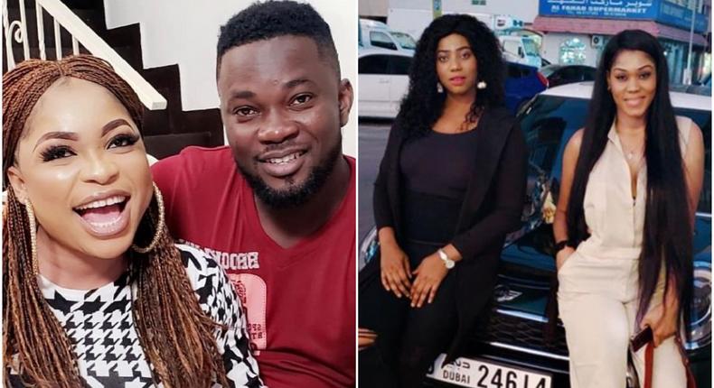 Yoruba actress, Kemi Afolabi-Adesipe(far left) has been called out by a fellow actress, who alleged she is having an affair with a fellow actor, Dauda Sulaiman aka Gida (pictured right). [Instagram] 