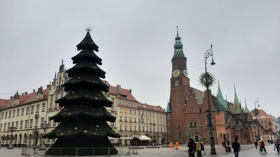 Nowa choinka we Wrocławiu