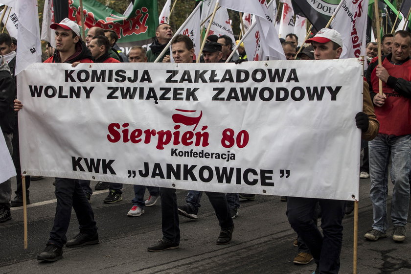 Strajk górników w Rudzie Śląskiej