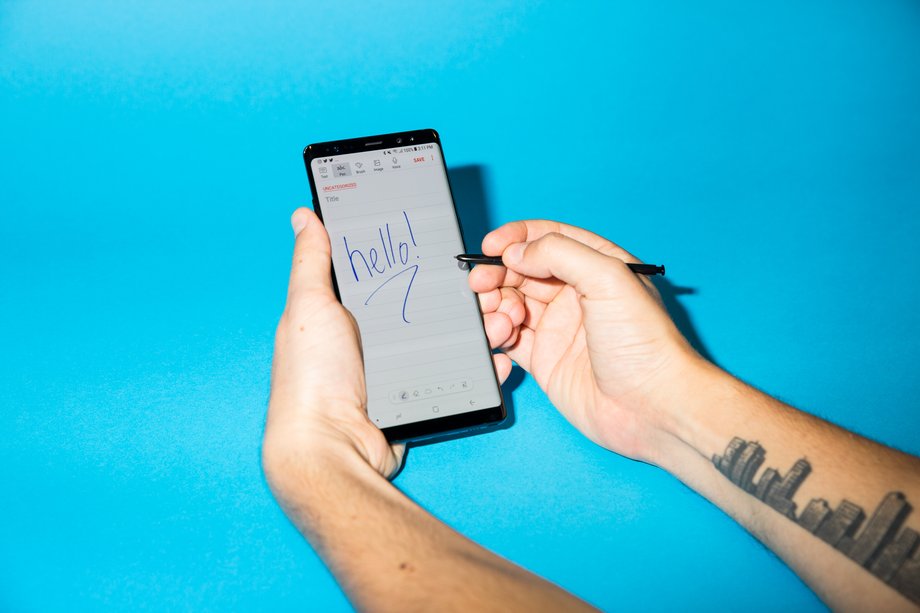 Samsung's S Pen stylus lets you draw and write on the screen.