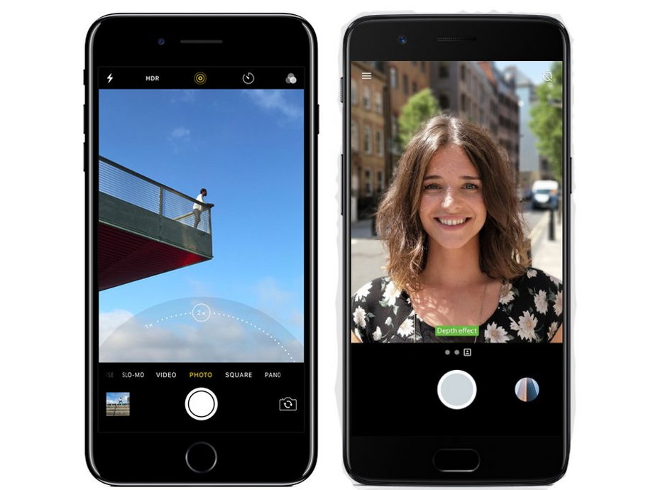 OnePlus 5 i iPhone 7 Plus