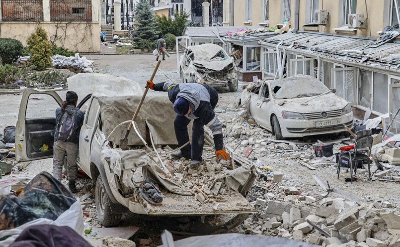 Skutki ostrzału w Charkowie, Ukraina