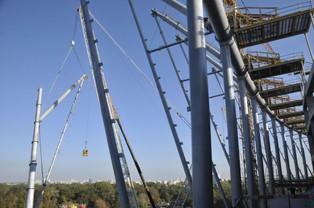 Bryła Stadionu Narodowego w Warszawie osiągnęła docelowy kształt (ZDJĘCIA)