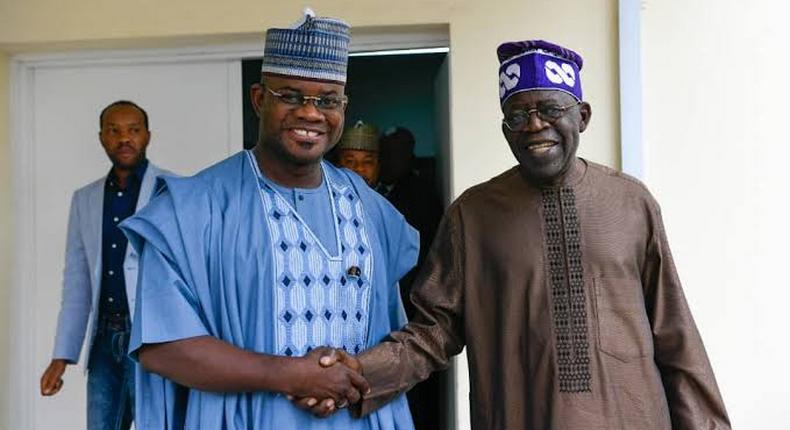 APC Presidential candidate, Asiwaju Bola Tinubu with Kogi State Governor, Yahaya Bello. [Independent]