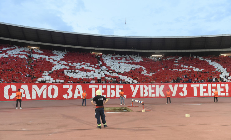 Detalj sa meča FK Crvena zvezda - FK Braga