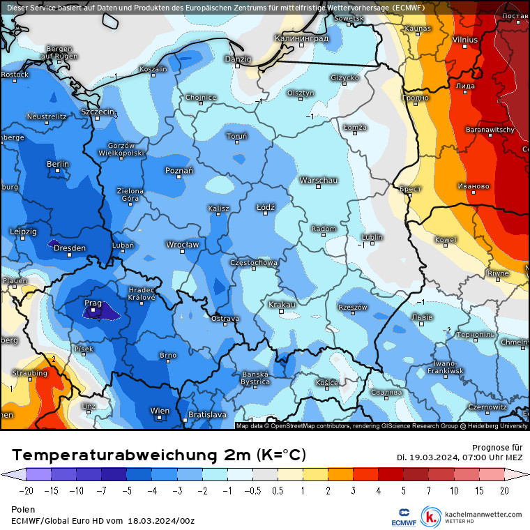 Temperatura będzie niższa niż zwykle o tej porze roku