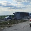 Prevrnut kamion, Surčin
