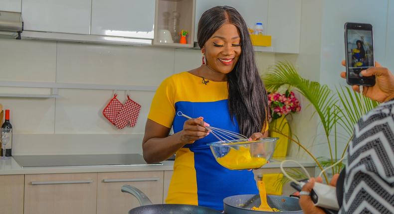 Mercy Johnson Okojie has completed the shoot for her new cooking/talk show, Mercy’s Menu [Instagram/MercyMenu]