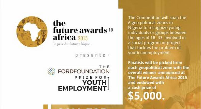 The winner of the Ford Foundation Award for Youth Employment will take home $5,000