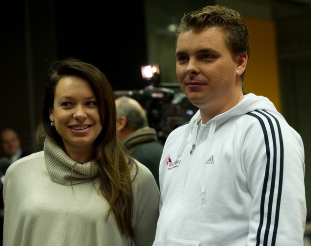 Marcin Matkowski z żoną