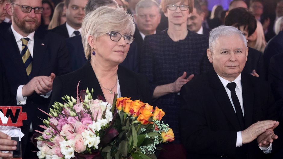 Julia Przyłębska i Jarosław Kaczyński