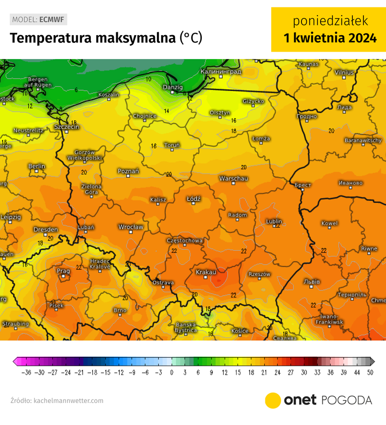 Drugi dzień świąt w większości kraju nadal będzie nadzwyczaj ciepły