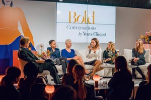 Bold Conversations by Veuve Clicquot - kobiety w biznesie. Udział wzięły: Ewa Szmidt-Belcarz, Zuzanna Brzosko, Anna Kieszkowska-Grudny, Omenaa Mensah, Jowita Michalska, Justyna M. Adamczyk