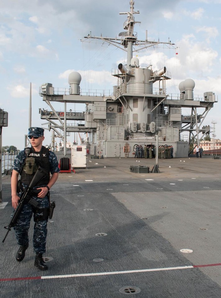 USS "Mount Whitney" w Gdyni