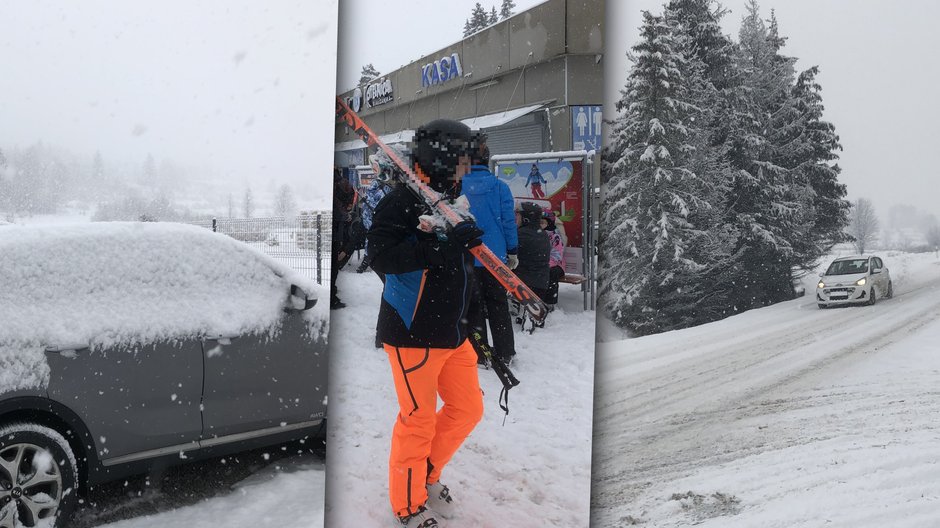 Atak zimy na Podhalu. Górale i turyści są zachwyceni, ale drogowcy znów zaspali