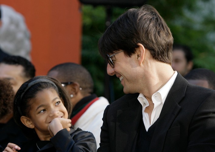 Mała i urocza Willow Smith i Tom Cruise w 2007 roku