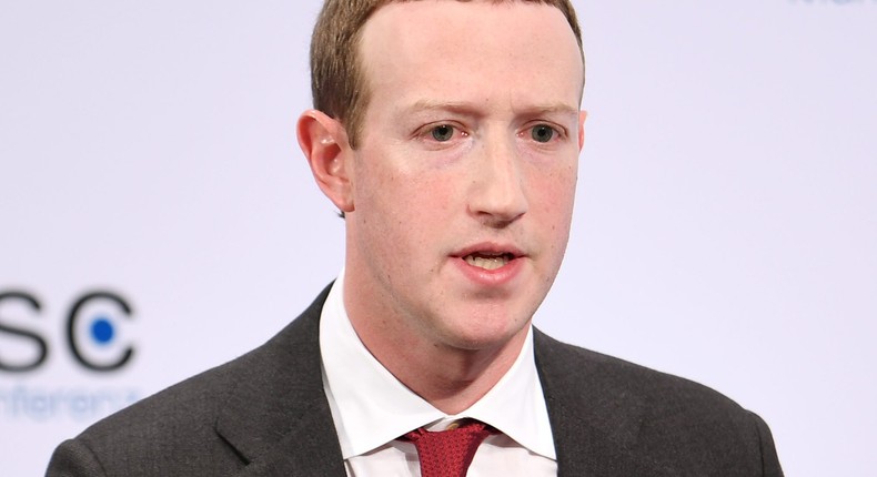 Facebook CEO Mark Zuckerberg.
