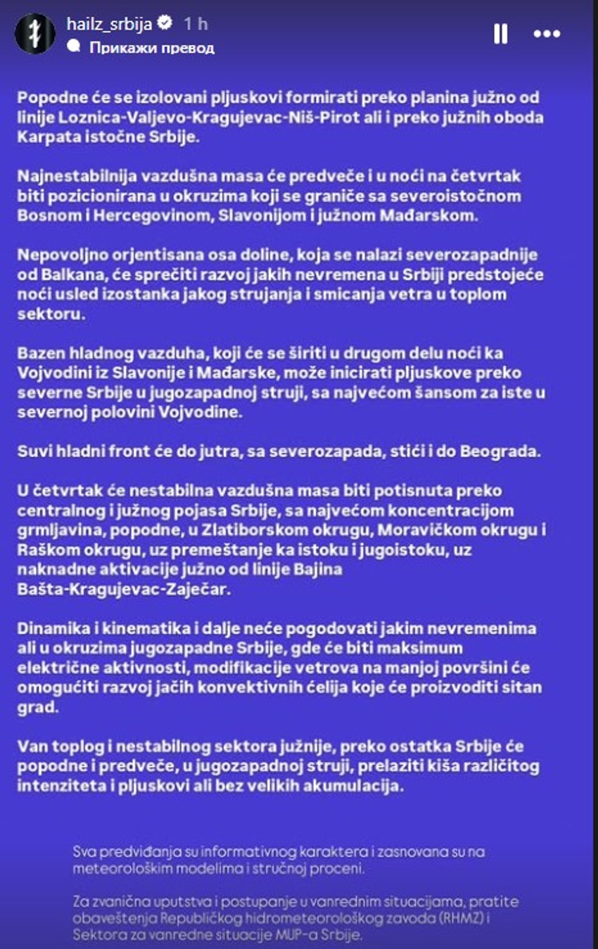 Najava nestabilnosti